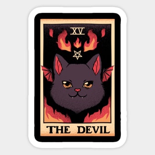 The Devil Cat Tarot Card by Tobe Fonseca Sticker